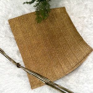 Wow Couture Gold Metallic Mini skirt Size M